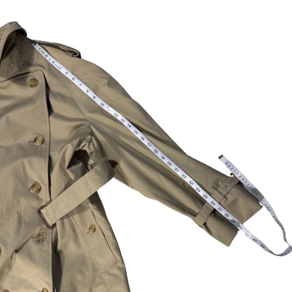 Vintage Unisex Men's Stollerys Trench Coat Made in England  Check Lining S42 - Picture 13 of 16